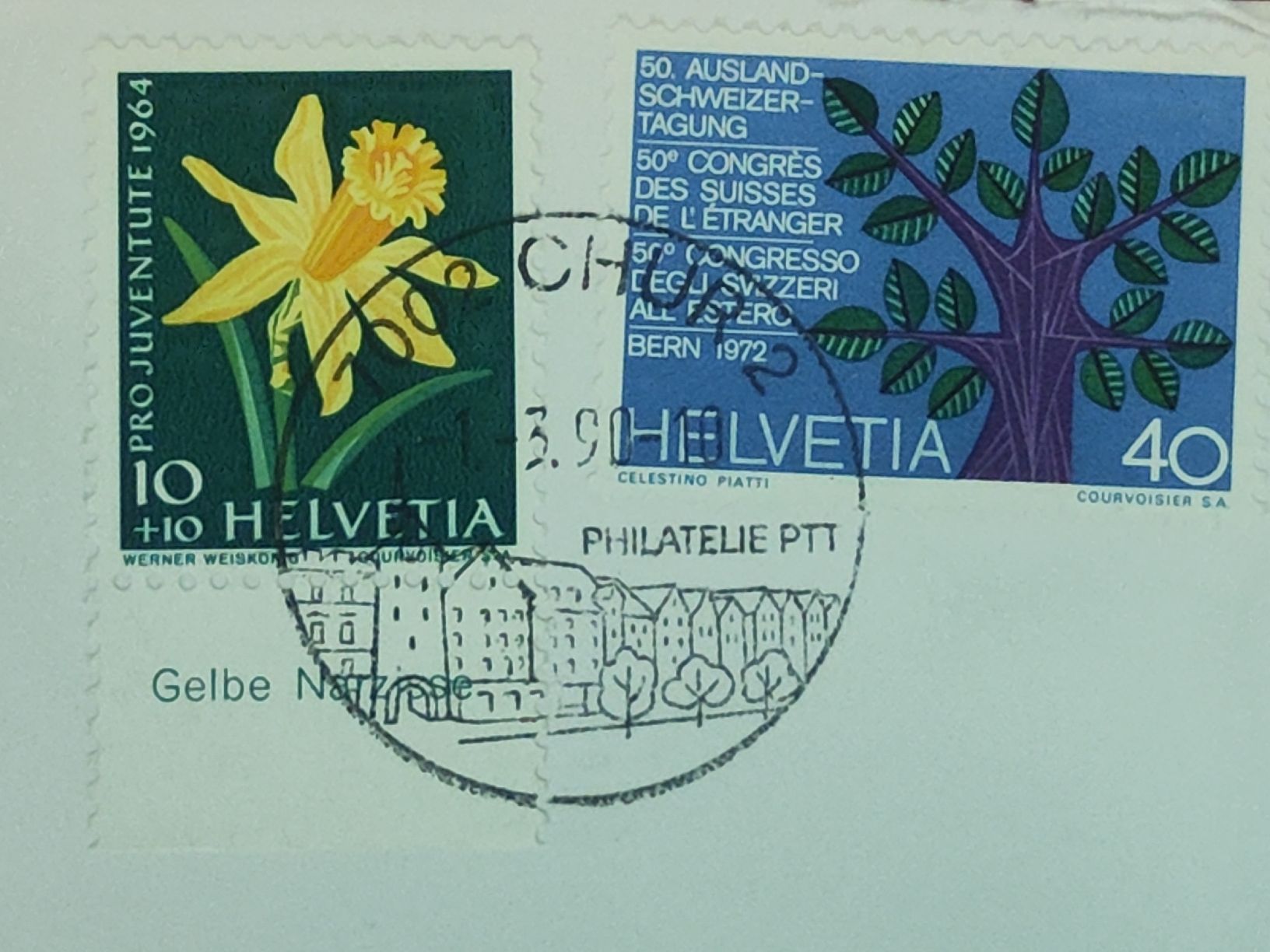 Alle Briefmarken: FDC gestempelt 1990 – Gebraucht aus Gossau SG von mog_2q7f 1