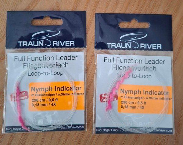 Tamburi & Mulinelli: Fliegenschnur Vorfach Nymph Indicator – Nuovo e nell'imballaggio originale da Allschwil venduto da Flupis