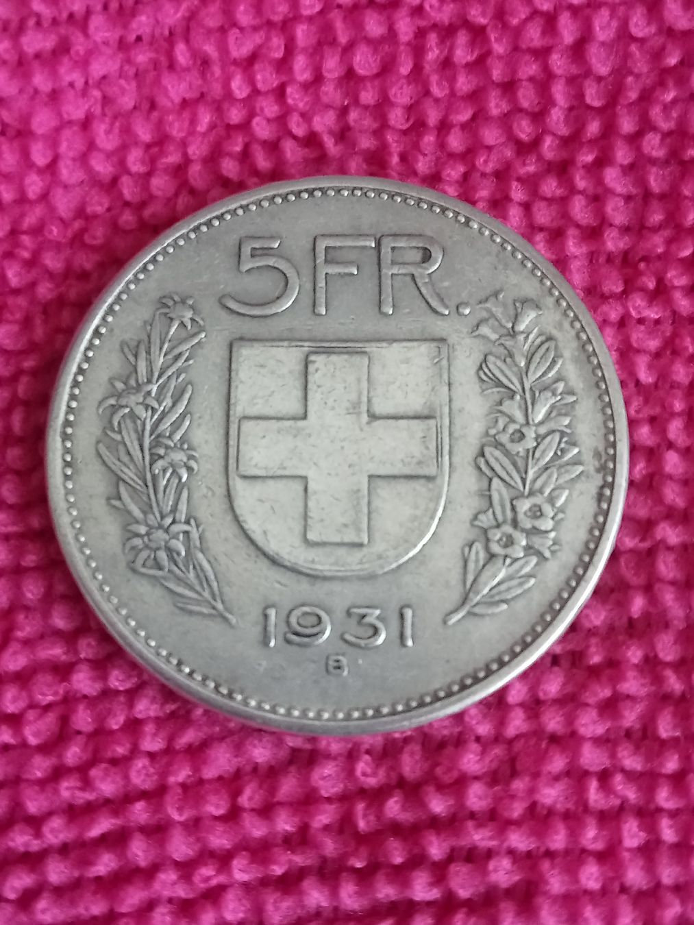 Alle Münzen: 5 Franken  1931 Tell – Gebraucht aus Alpnach Dorf von ake-7x7v 1