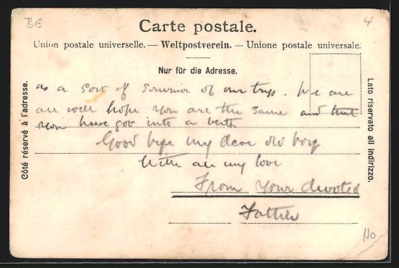 Cartes postales: Unterseen, Blick auf Häuser, Kirchturm  – D'occasion à Berlin par bartko-reher 1