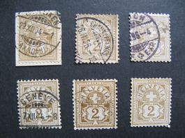Ziffermuster 2 Rappen kleines Lot