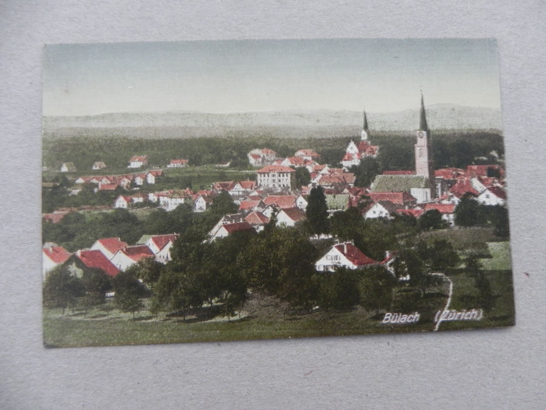 Cartoline postali: Ansichtskarte Bülach ZH 1928 Sattler – Usato da Siebnen venduto da krimsie