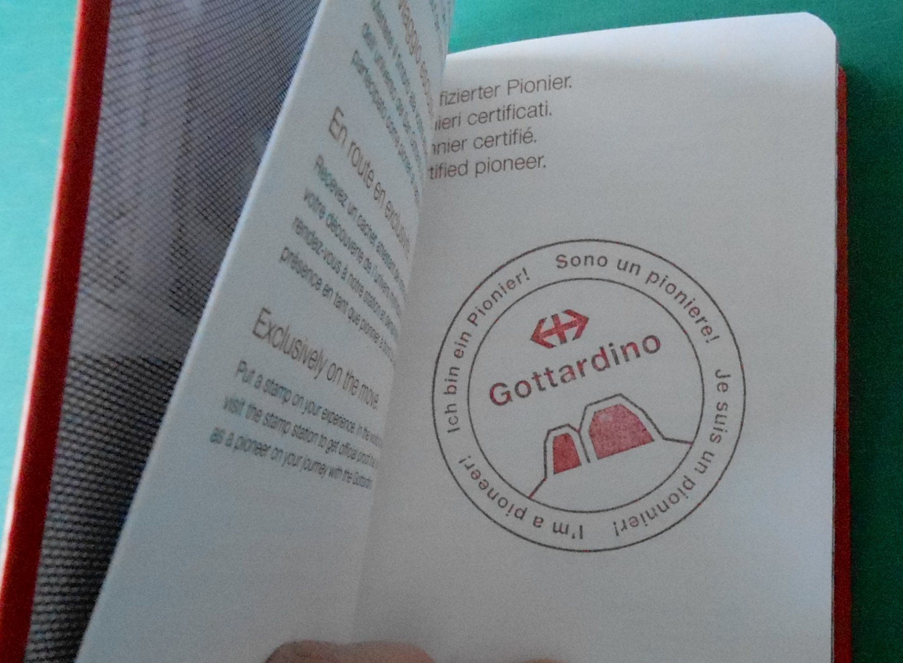 SBB/CFF/FFS Dokumente: Gottardino Pionierpass – Gebraucht aus Rafz von Sonnenblume305 1
