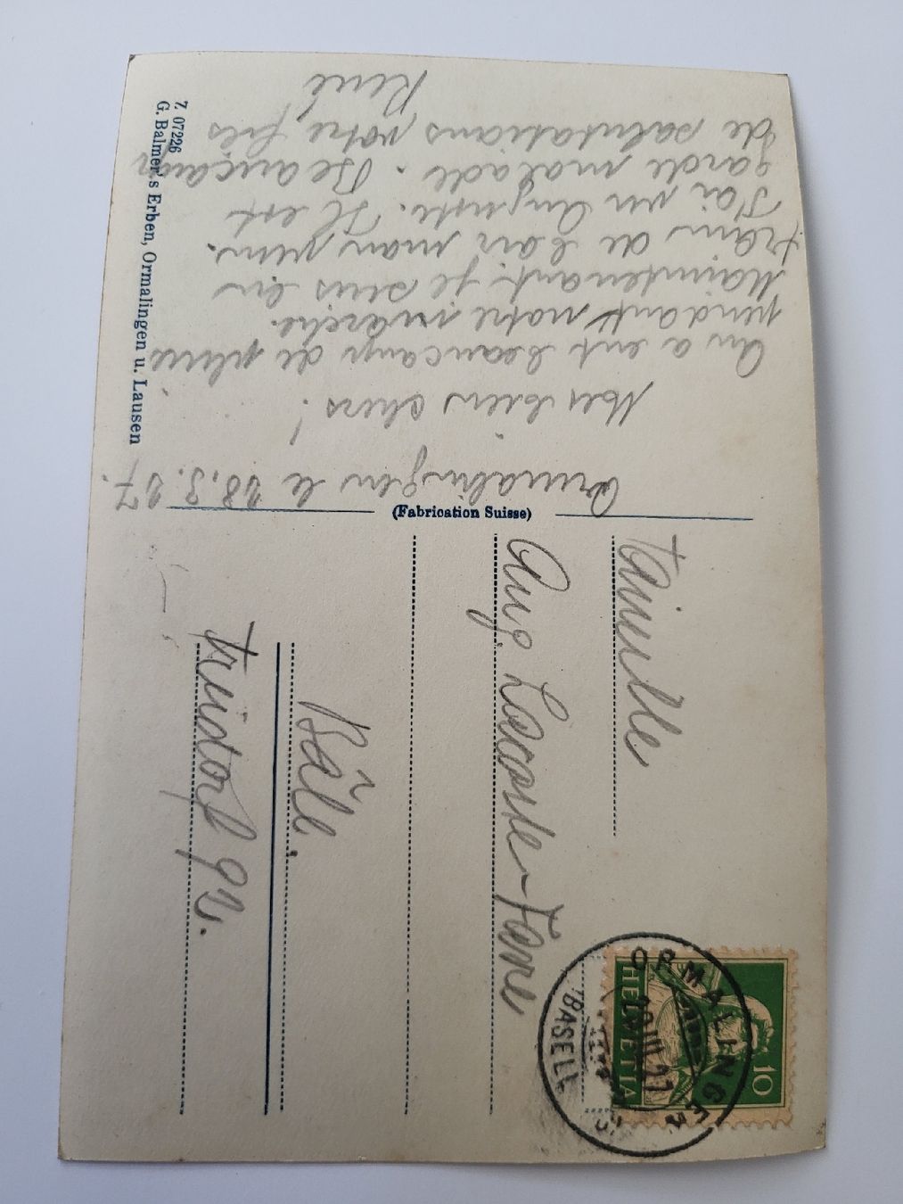 Cartes postales: Alte Ansichtskarte Ormalingen, R21 – D'occasion à nunningen par mic_88k2 1