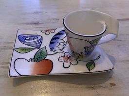 Villeroy & Boch Wave Espressotasse inkl. Unterteller