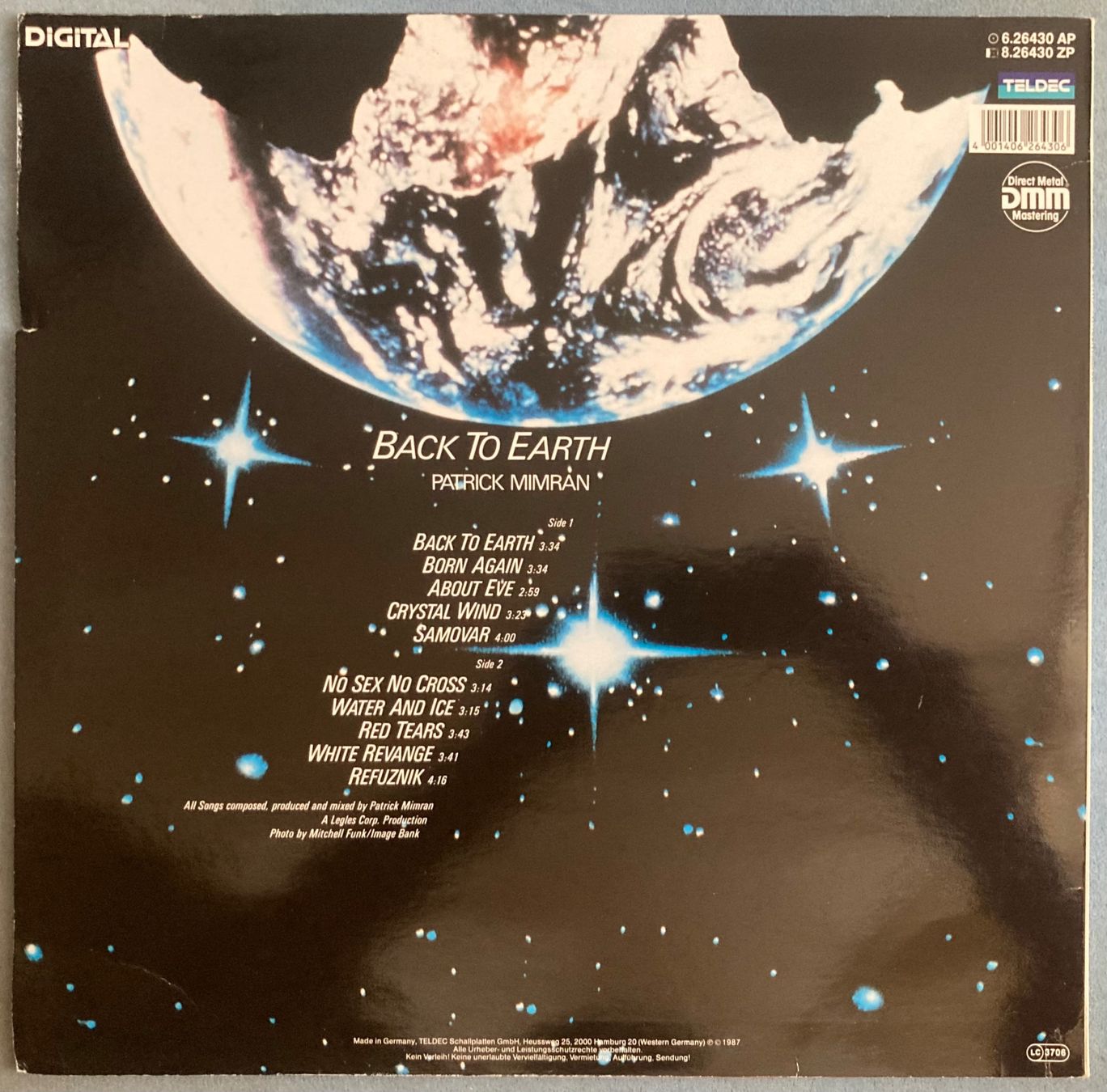 Vinyles: PATRICK MIMRAN - BACK TO THE EARTH – D'occasion à Poliez-Pittet par Newtown-Records 1