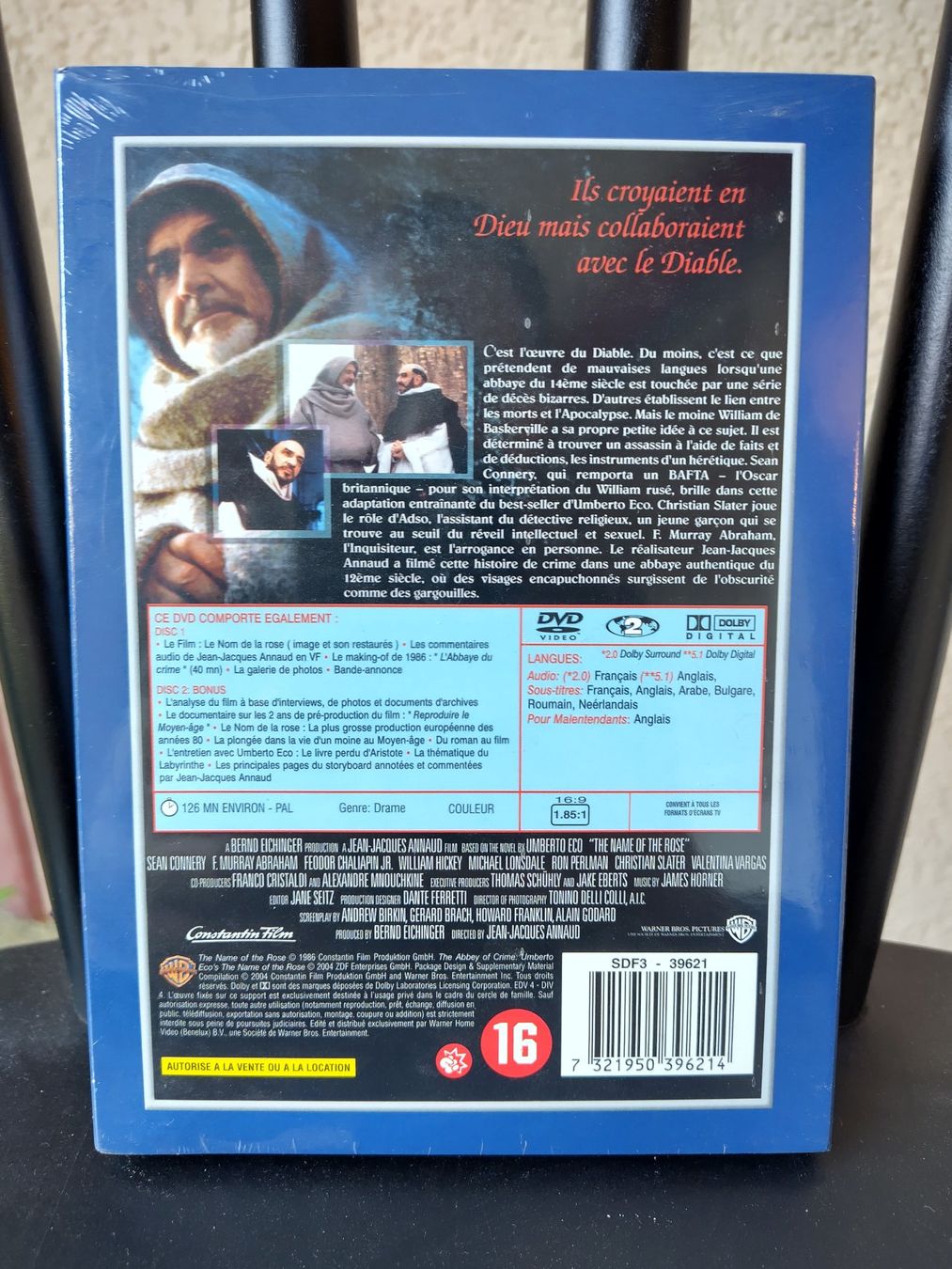 Tutti i DVDs: Le nom de la rose : dvd – Usato da Fribourg venduto da Delorean30 1