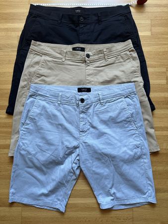 Lot de 3 shorts SMOG bleu marine beige bleu clair taille XL