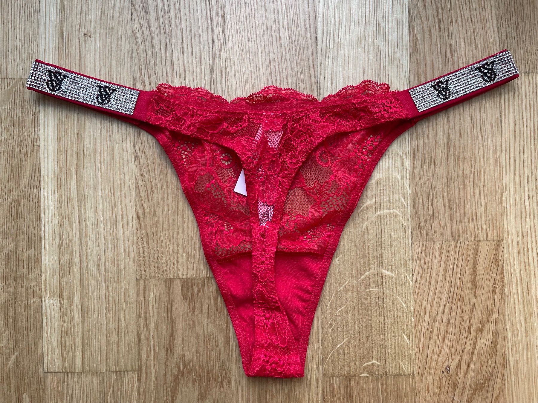 Culotte/tanga Dentelle Victoria's Secret VS ROSE - Taille XS - Neuf Avec étiquette - Motif Floral