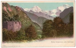 Ruine Unspunnen bei Interlaken, vor 1905