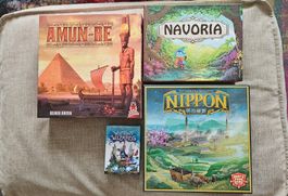 Lot de jeux en français: Amon Re, Nippon, Navoria...