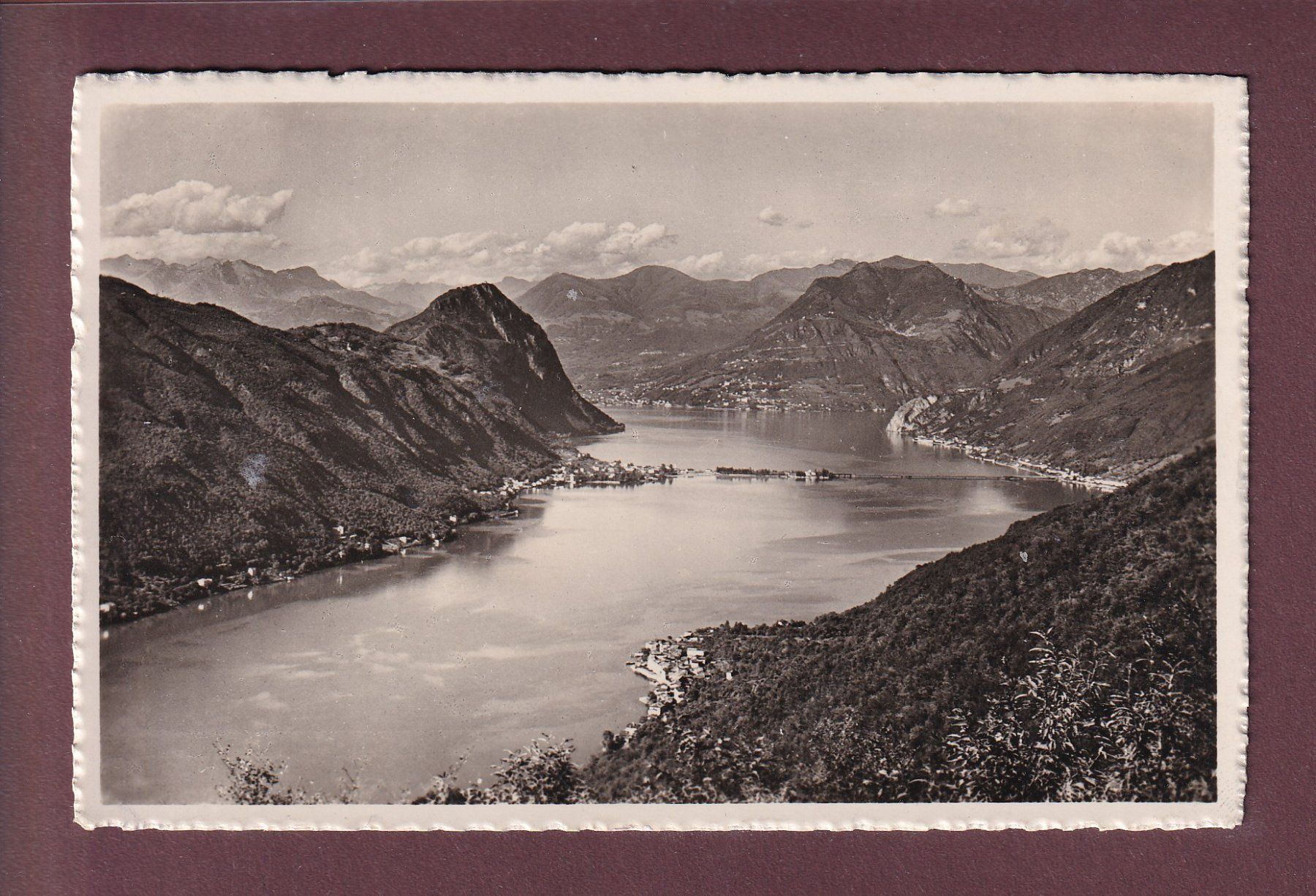 Cartes postales: PONTE DI MELIDE visto da Serpiano - 1941 – D'occasion à Pully par nicecards