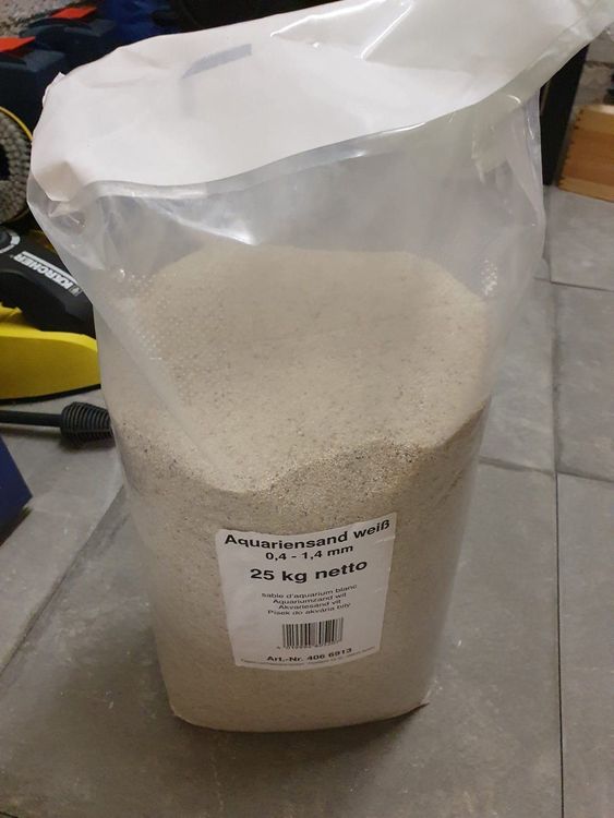 25kg Aquariensand Weiss Kaufen auf Ricardo