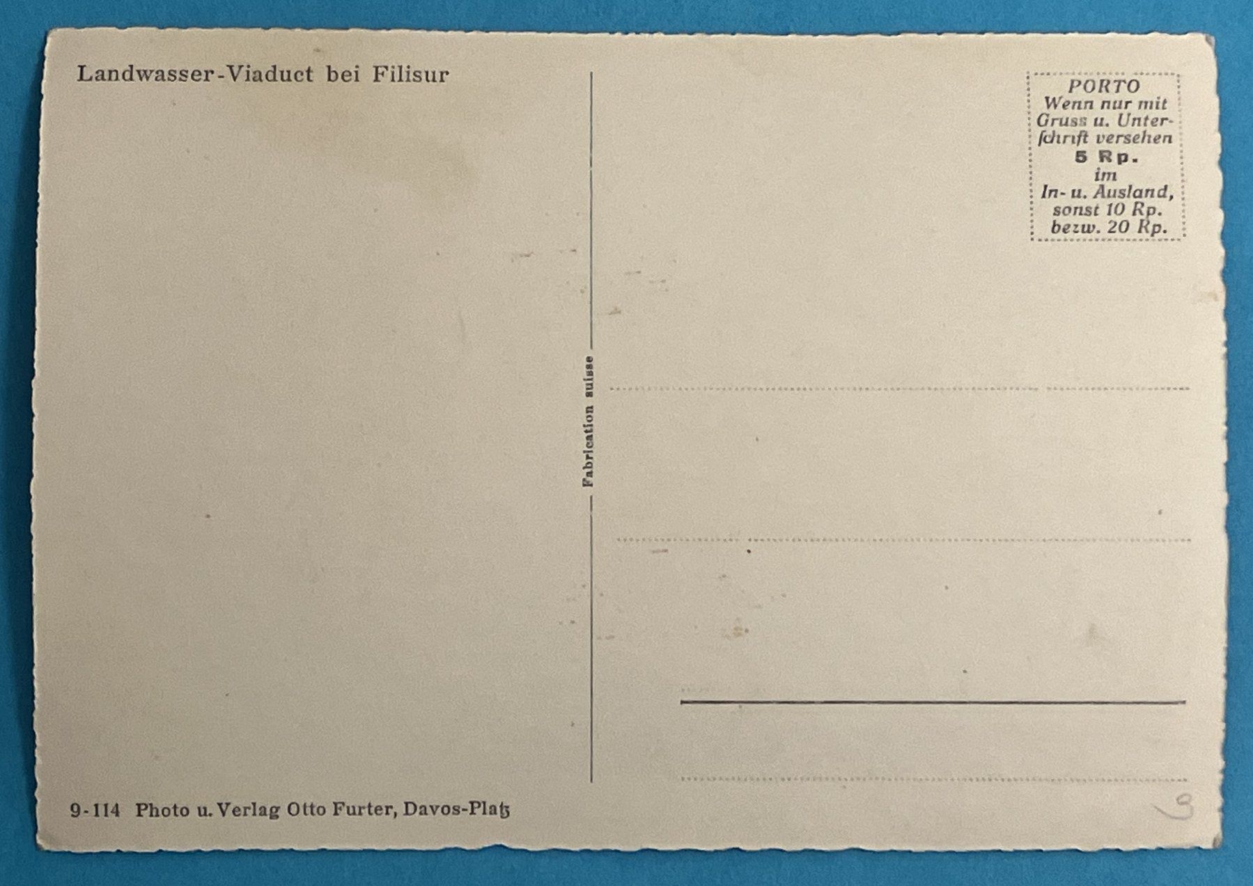 Cartoline postali: LANDWASSERVIADUKT MIT BAHN – Nuovo (secondo la descrizione) da Oberwil BL venduto da SALOB 1