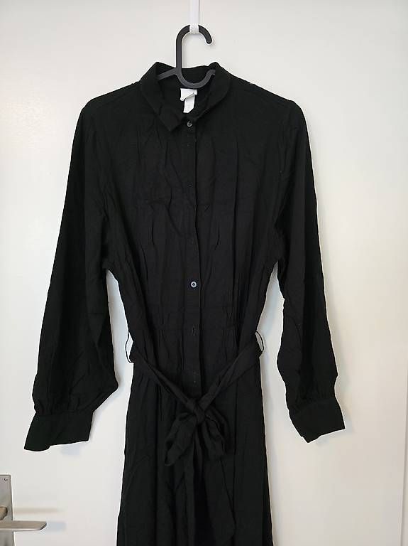 Kleider: Schwarzes Hemdkleid mit Bindegürtel, Gr. 38 – Gebraucht aus Chur von jon_hd6n 2
