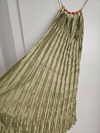 Sommerliches Maxikleid, Olivgrün,ONE SIZE