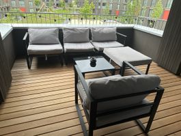 Schöne Balkon-Loungegruppe, wetterfest, ideal für Sommer!