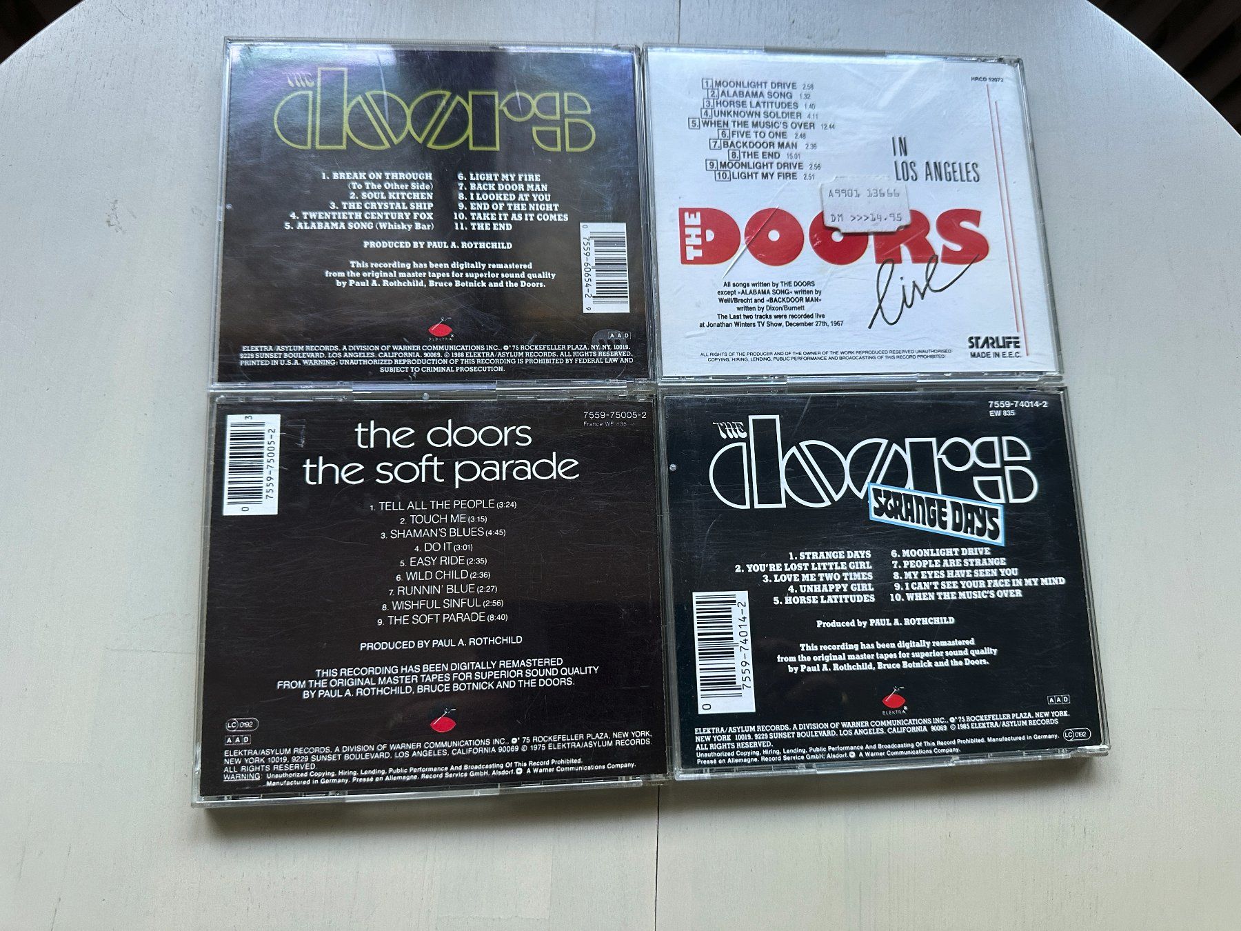CD: DOORS JIM MORRISON Kult CD tolle CD's  Top Hit Psychedelic – Usato da Basel venduto da Partridge 1