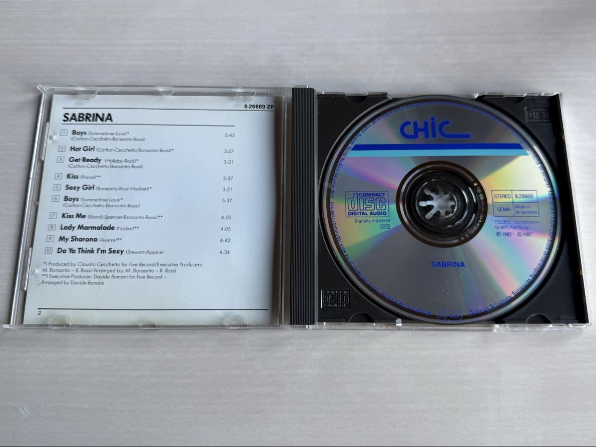 CD: Sabrina - CD - 1987 ink. Hit Boys – Usato da Oberried Brienz venduto da Chyara 2