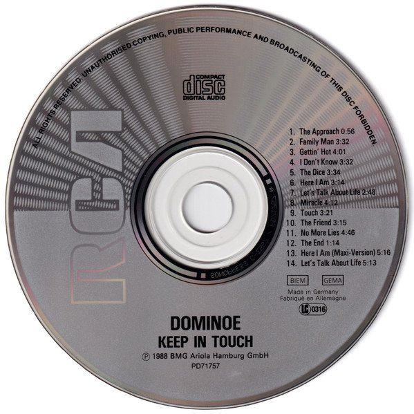 CDs: Dominoe – Keep In Touch - Vergriffen! – D'occasion à Brittnau par Zibu 2