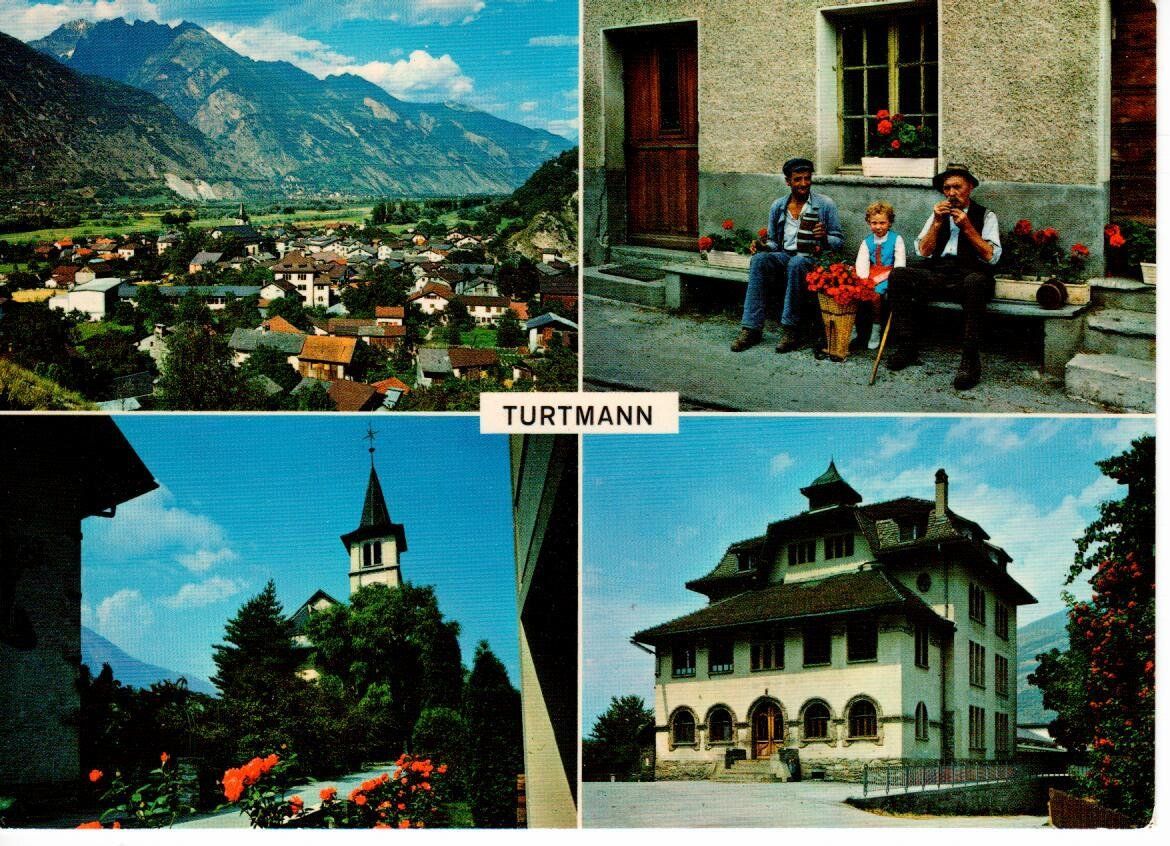 Ansichtskarten: Turtmann – Gebraucht aus Wolhusen von Curver9