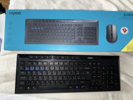 Rapoo 8200M Tastatur CH-Layout schwarz