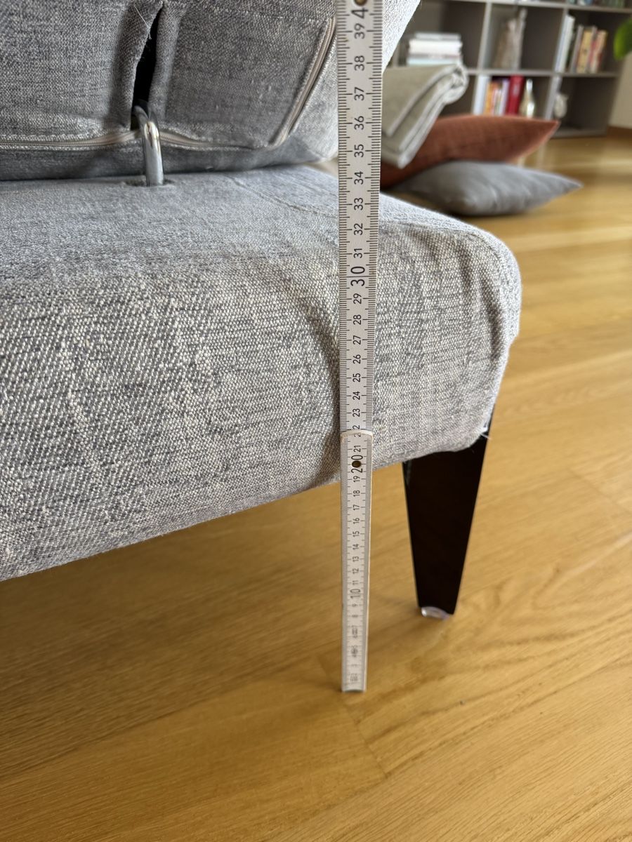 Divani: Nicoletti Sofa CHAMONIX grau Leine – Usato da Zug venduto da Katenths 5