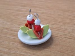 Handmade Melonen mit Rohschinken, Puppenhaus