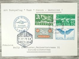 TR10 Carte Postale + Timbre Suisse 1939