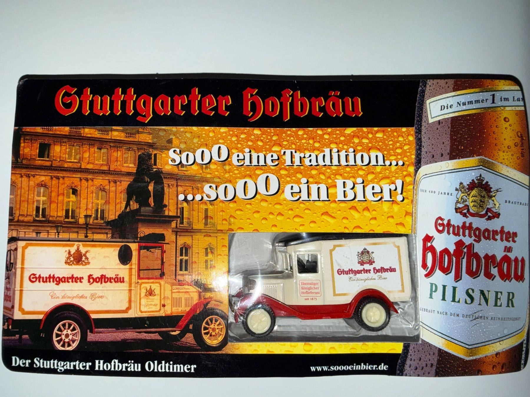 Modellautos: Der Stuttgarter Hofbräu Oldtimer – Neu und originalverpackt aus Hägglingen von money-4-tower