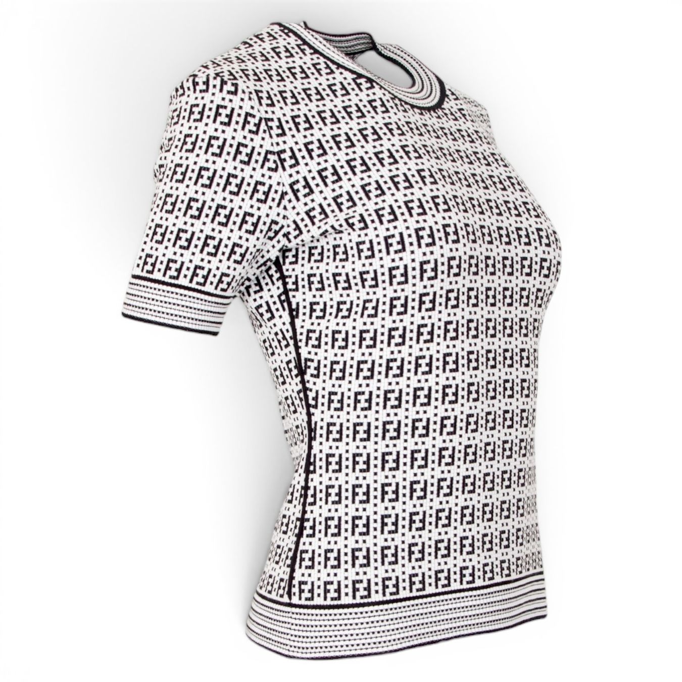 Fendi T-shirt: Fendi Kurzarm schwarz/weiss IT 40 DE 36 – Usato da Binningen venduto da Designerlabels 4