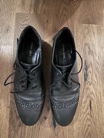 Schnürschuhe Damen schwarz Leder Grösse 40