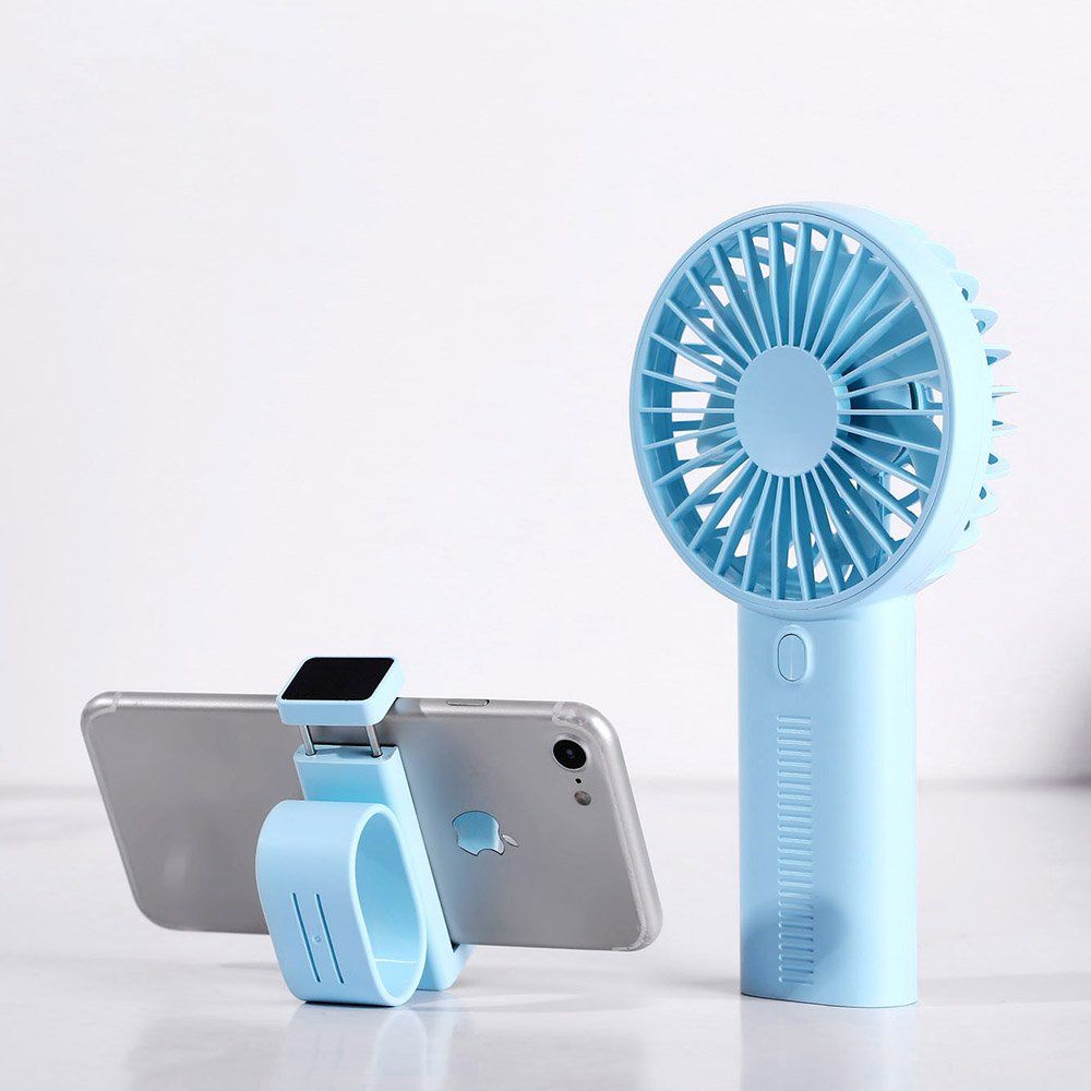 Ventilatori: Handventilator mit Ständer, aufladbar, USB-Kabel, 3 Stufen – Nuovo e nell'imballaggio originale da Volketswil venduto da Zapplight 2