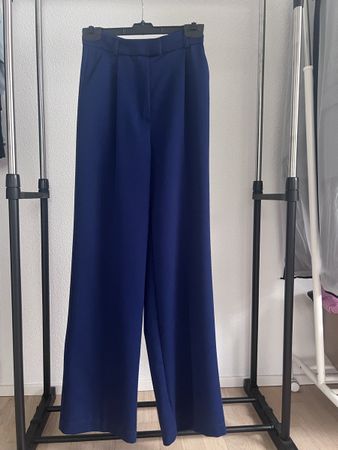 Pantaloni palazzo, viscosa/cottone. XS
