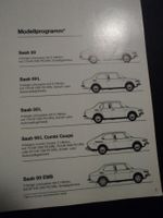 Prospekt Saab 99 Modelle ca. 1972