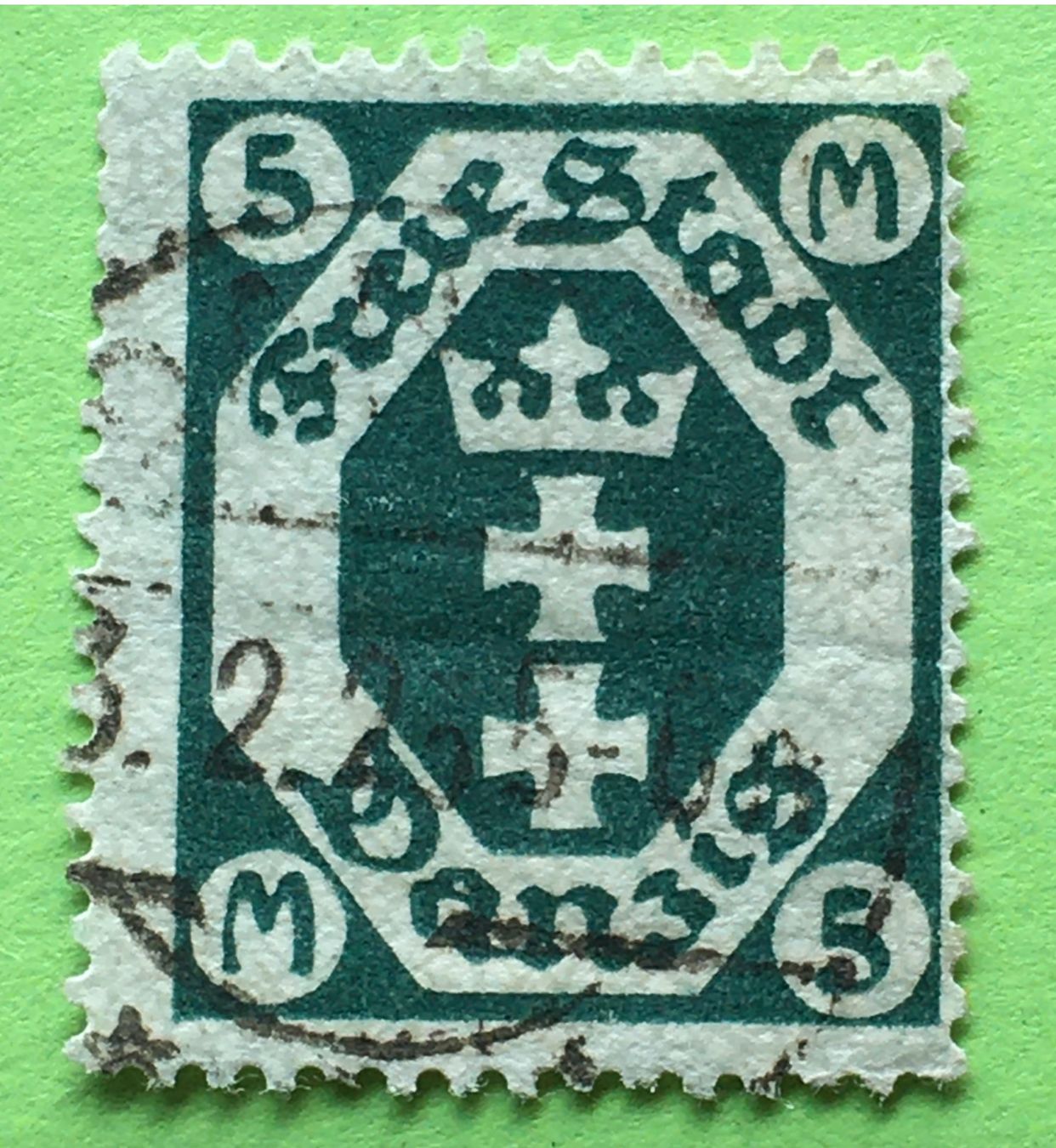 Tutti i francobolli: Briefmarken aus Danzig Stadtwappen gestempelt   – Usato da Aarau venduto da Angi-007