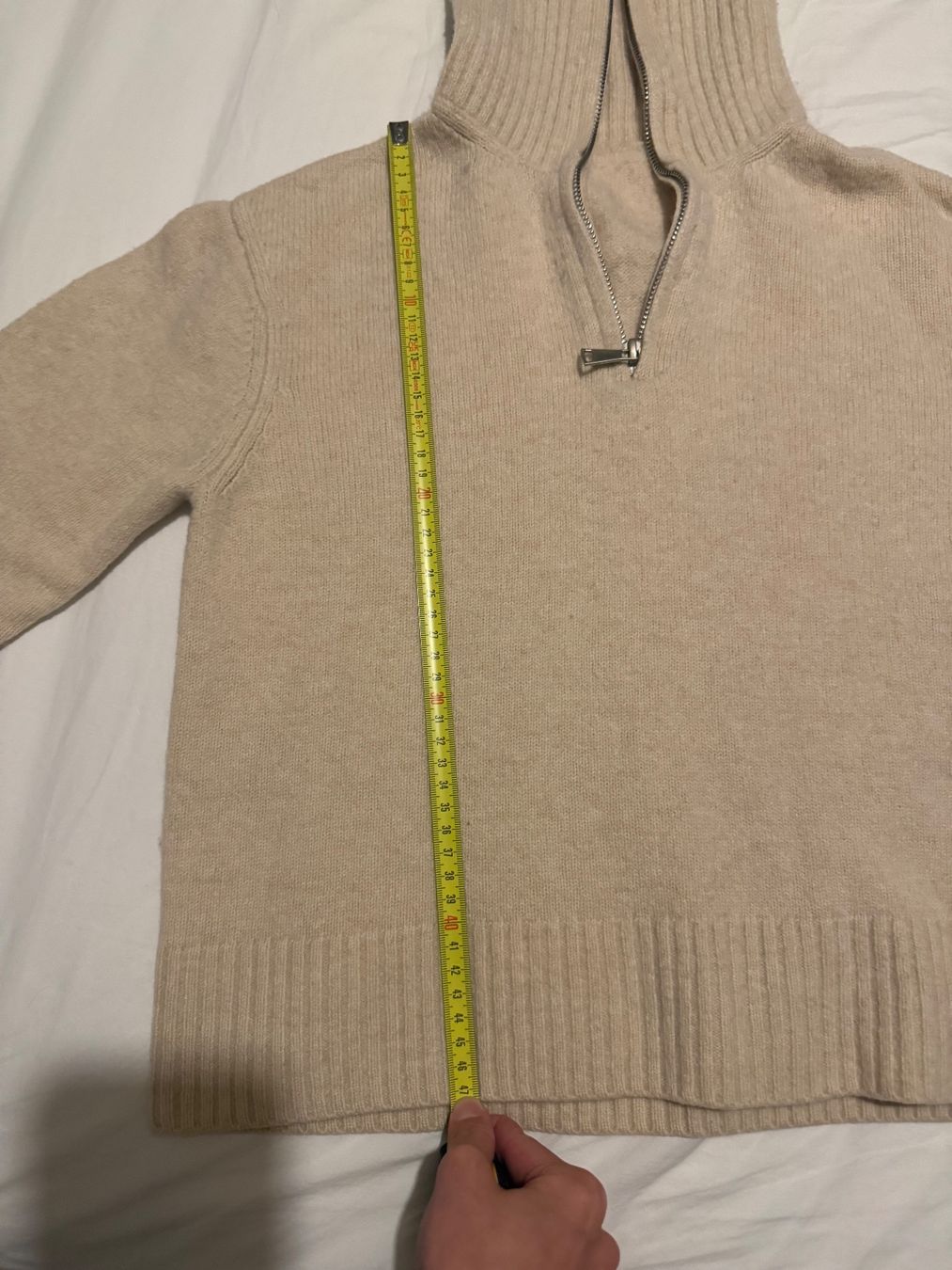 Pulls & Sweat-shirts: Pullover beige zipper neck size M good condition – D'occasion à Dübendorf par zhe_69pd 4