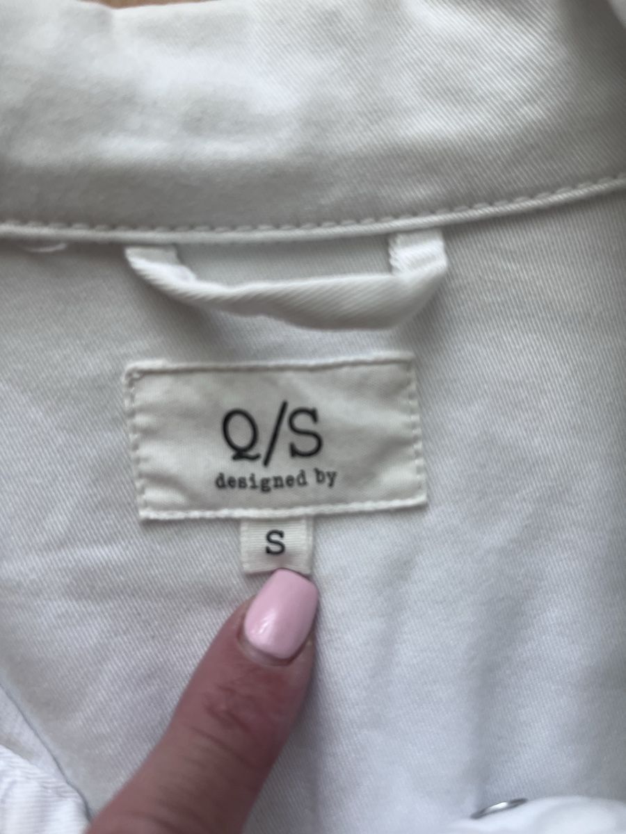 S.Oliver Giacche: Q/S Jacke Denim weiss Grösse S  – Usato da Münsingen venduto da Andrealie 2