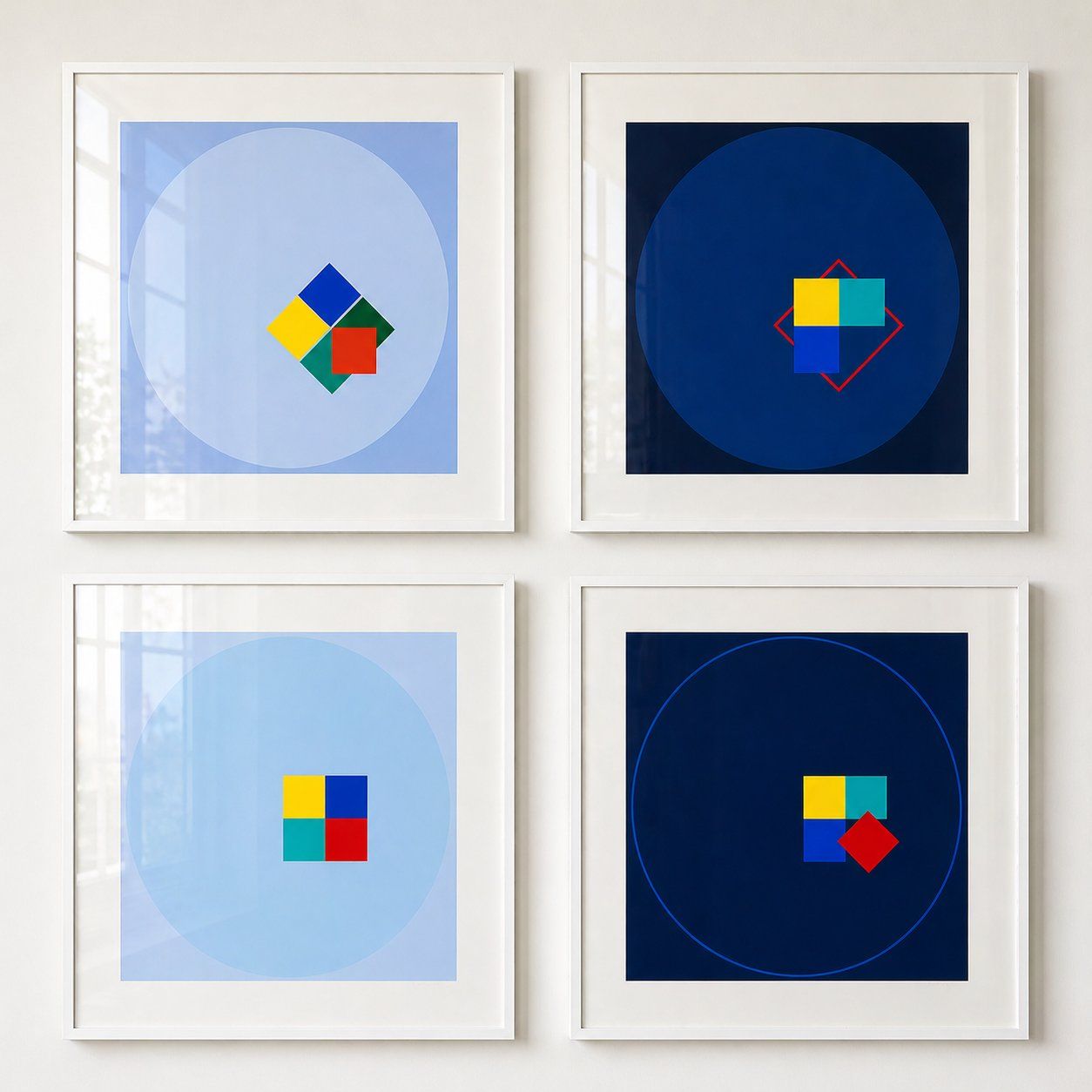Grafica & Litografie: 4 sérigraphies design Friedrich Geiler – Usato da Montreux venduto da LeVintage33