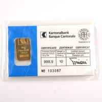 10g Goldbarren Kantonalbank
