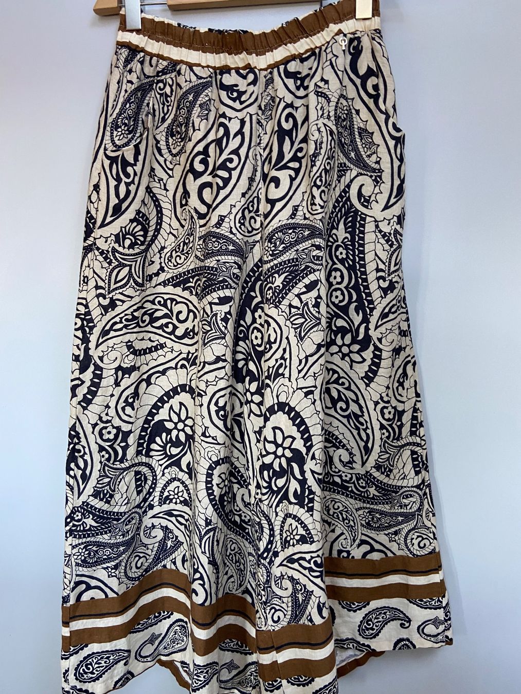Pantaloni: Mega Hose mit Bluse designer - gr L 42 mit leinen – Usato da Cham venduto da Mira10 1