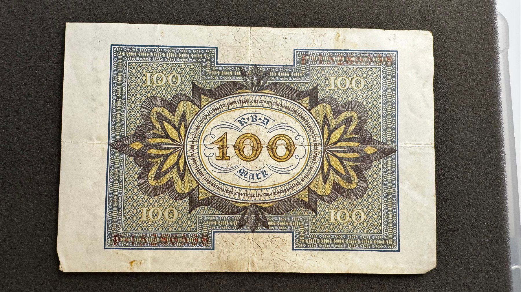 Banknoten: Banknote 100 Mark Deutschland 1920 – Gebraucht aus Reitnau von tb-muenzen 1