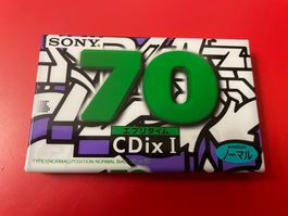 SONY CDixI 70 Minuten rare Sammler Kassette Originalzustand!