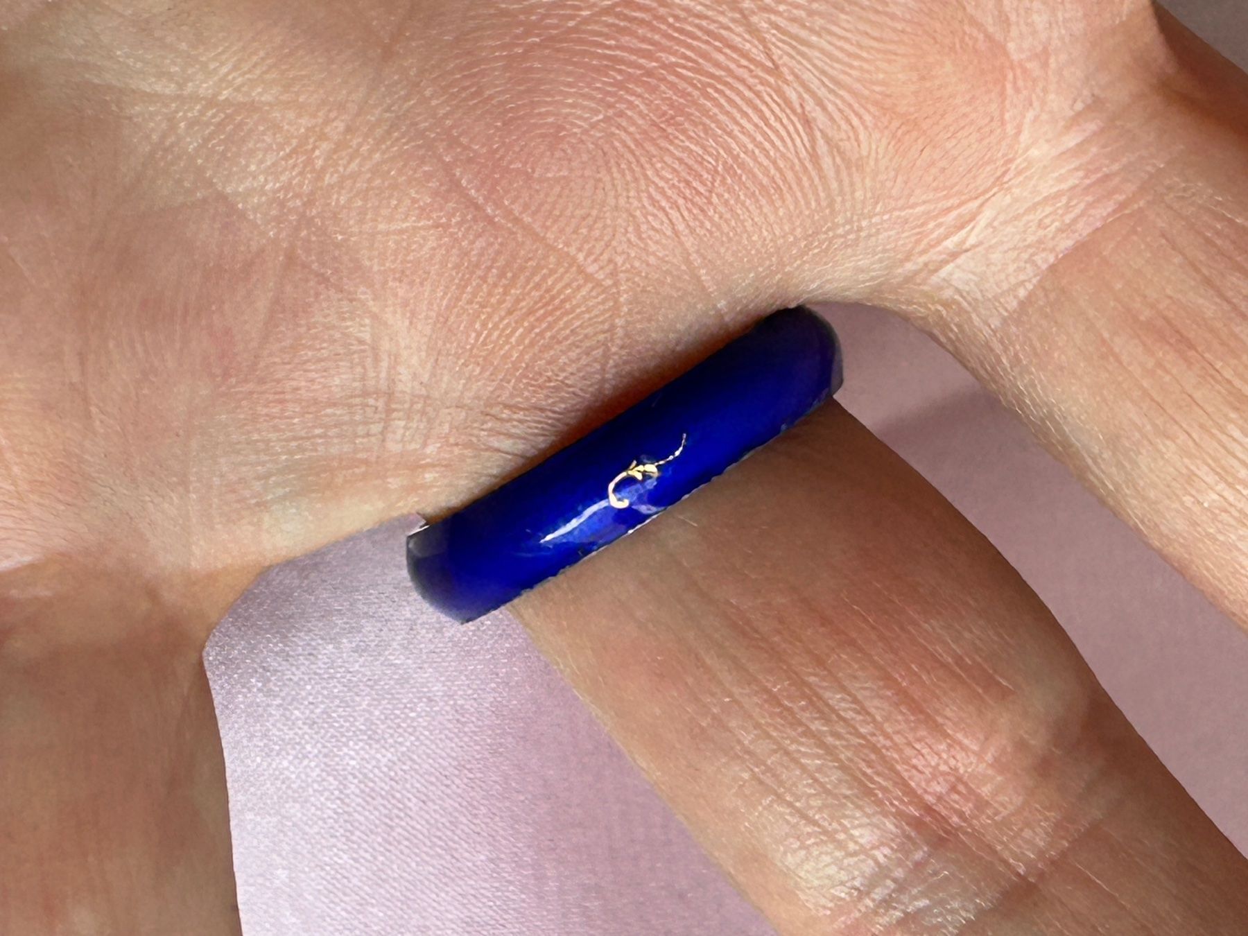 Bagues: Silberring Blau emailliert (56/17) – D'occasion à Dittingen par Bellevista 5