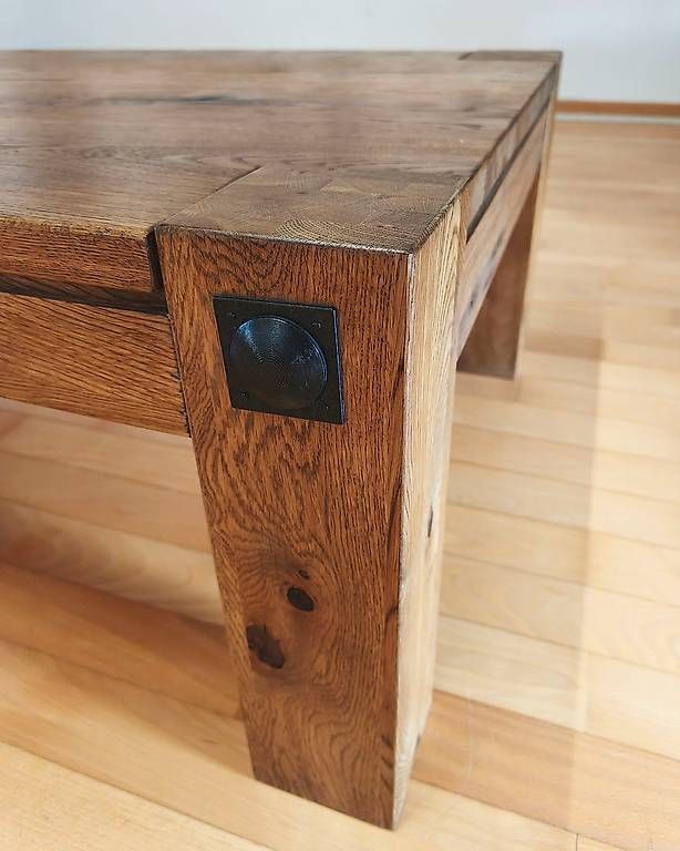 Conforama Tische: Couchtisch Massiv Holz Eiche Conforama TRAVERS – Gebraucht aus Weisslingen von MontanaZH 3