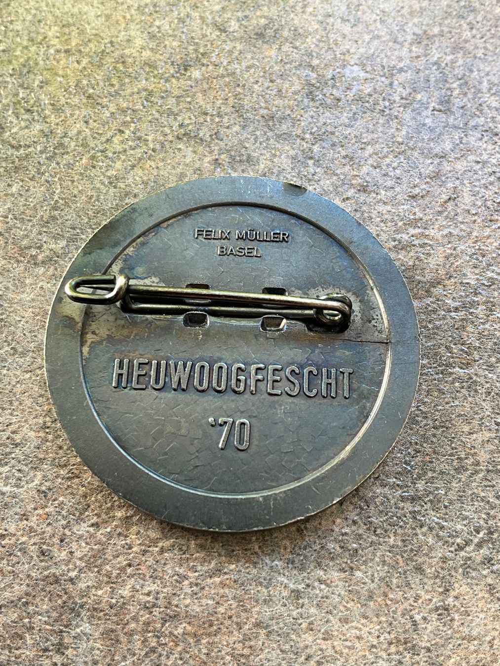 Basler Placchette & Badge: Heuwoogfescht 1970 Plakette – Usato da Basel venduto da elster1986 1
