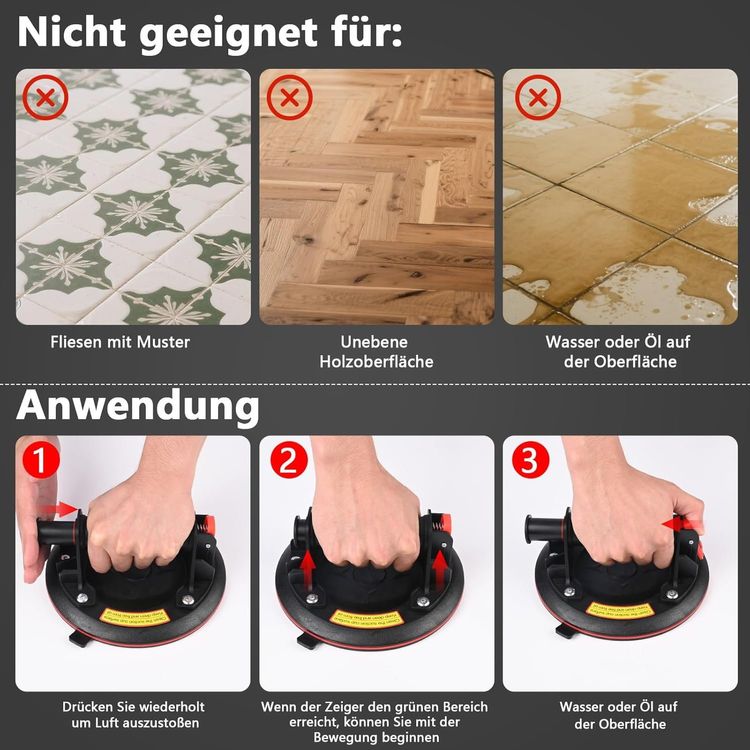 VEVOR 2er Set Saugheber aus NBR Glasheber
