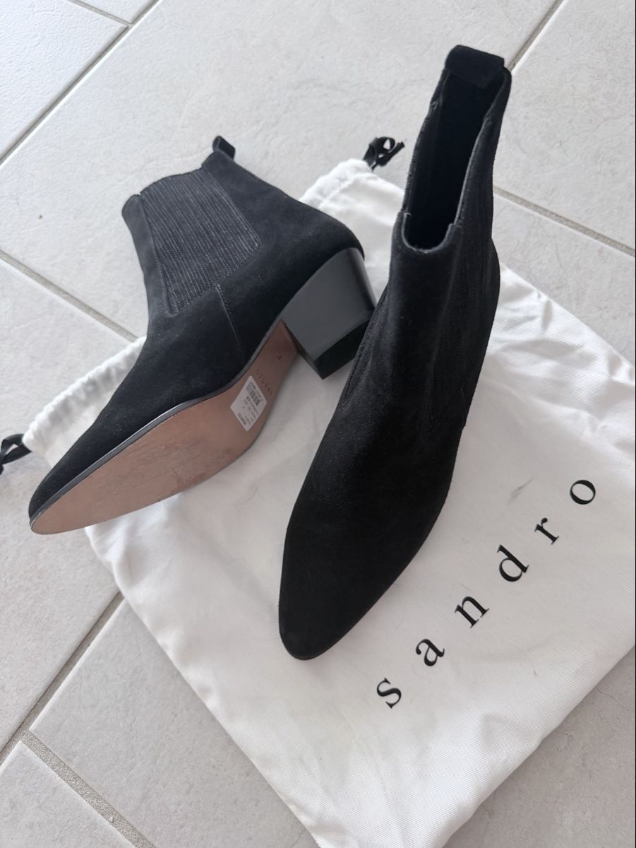 Sandro Scarpe da donna: Sandro Boots black suede size 40 new – Nuovo (secondo la descrizione) da Arni AG venduto da LunaMeadow