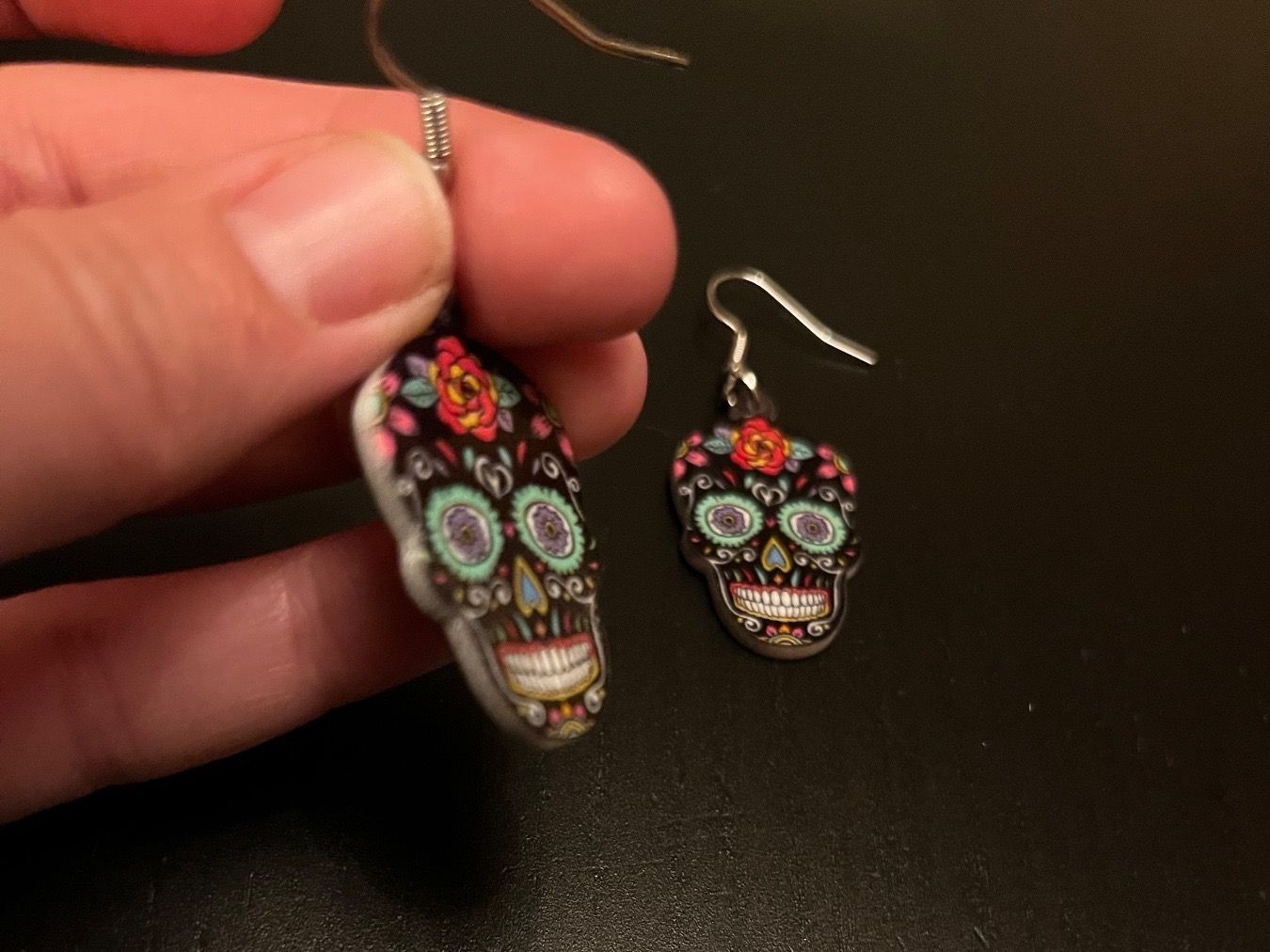 Orecchini pendenti & Orecchini a lobo: Ohrringe Schädel ( Santa  Muerte) – Nuovo (secondo la descrizione) da Gams venduto da Mariawicca 5