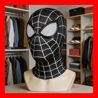 Spiderman Maske Schwarz Halloween Spinne Marvel Fasnacht DVD